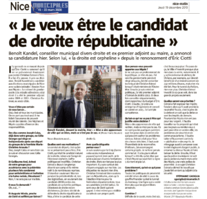 Revue de presse – Elections municipales à Nice