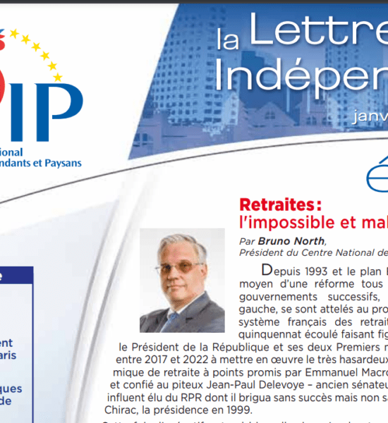 Lettre des Indépendants Février 2023