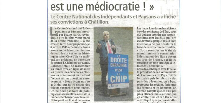 ARTICLE CNIP LE CHATILLONNAIS 28 Septembre 2023